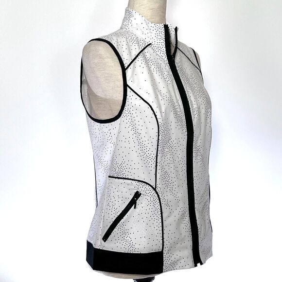 Chico's Zenergy XS Rhinestone Polka Dot Vest - Picture 4 of 10
